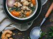 plate of soup dish